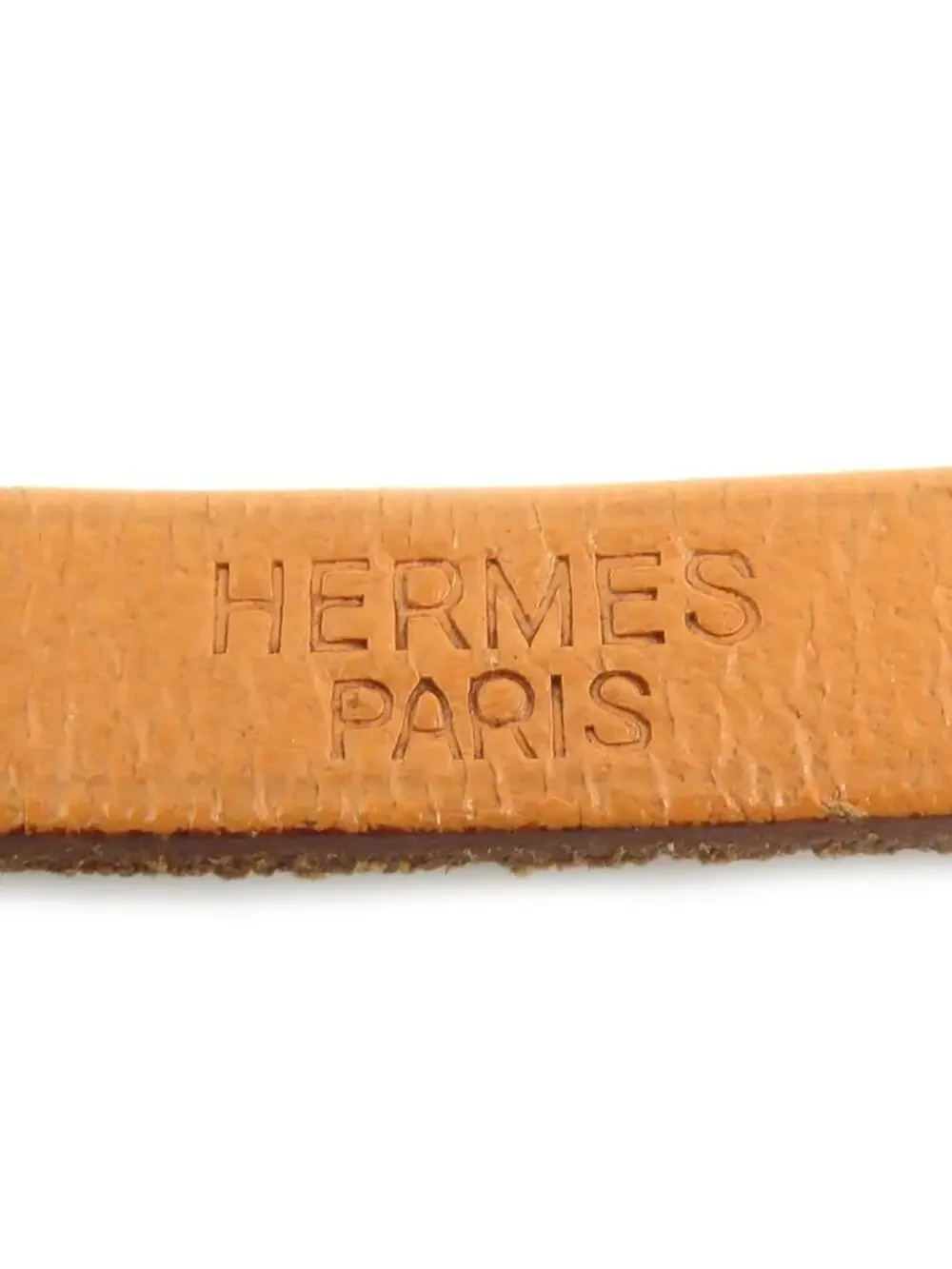 Auth Hermes Api Bracelet Brown/Silver #303129H92B